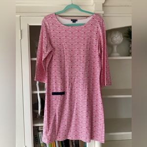 Melly M Geometric Mod Print Shift Dress Like New - Size L